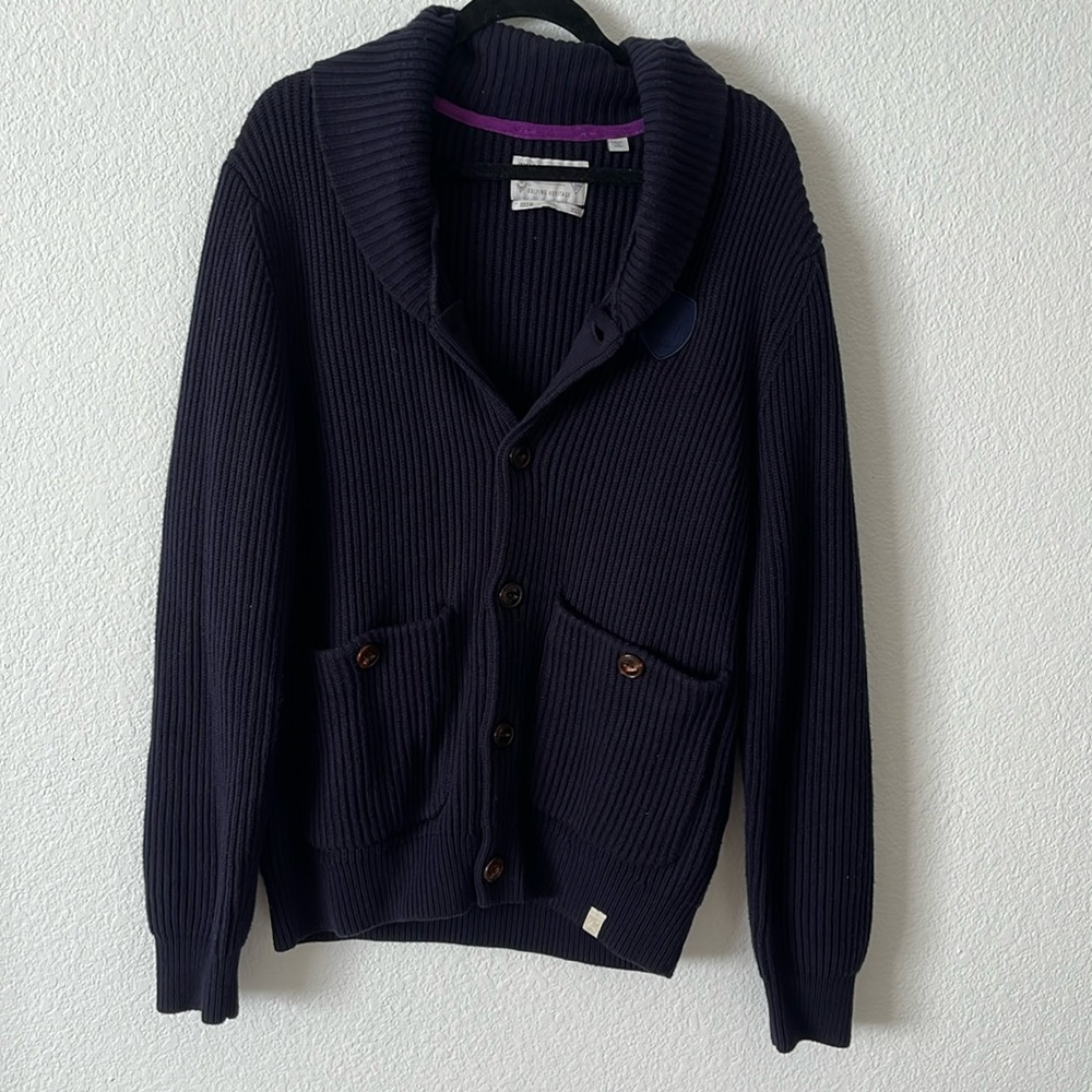 Tom Morris St. Andrews Wool Blend Cardigan Golfing Heritage Size XL